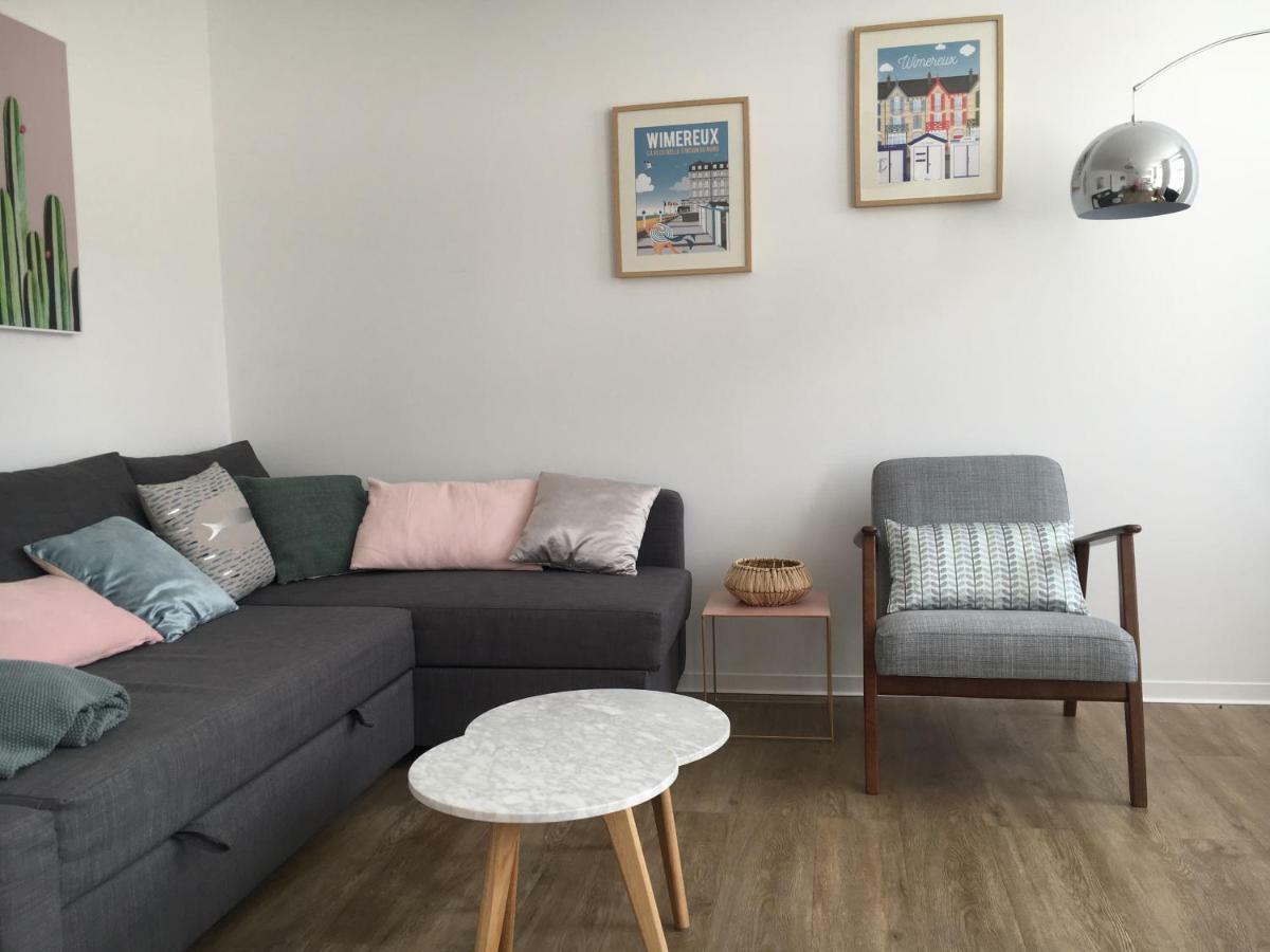 Le Wim'Heureux Lägenhet Wimereux Exteriör bild